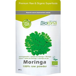 Biotona Moringa Powder Raw 200GR Biotona Moringa Powder Raw 200GR