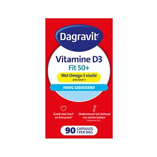 Dagravit Vitaal 50+ Vitamine D + Omega-3 Visolie Capsules 90CP