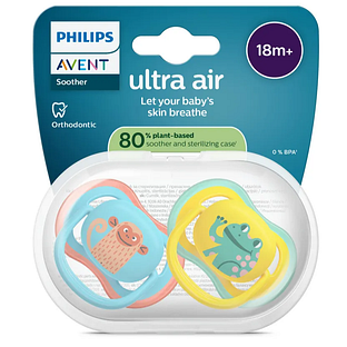 Avent Ultra Air Fopspeen Kikker Aap 18M+ 2ST