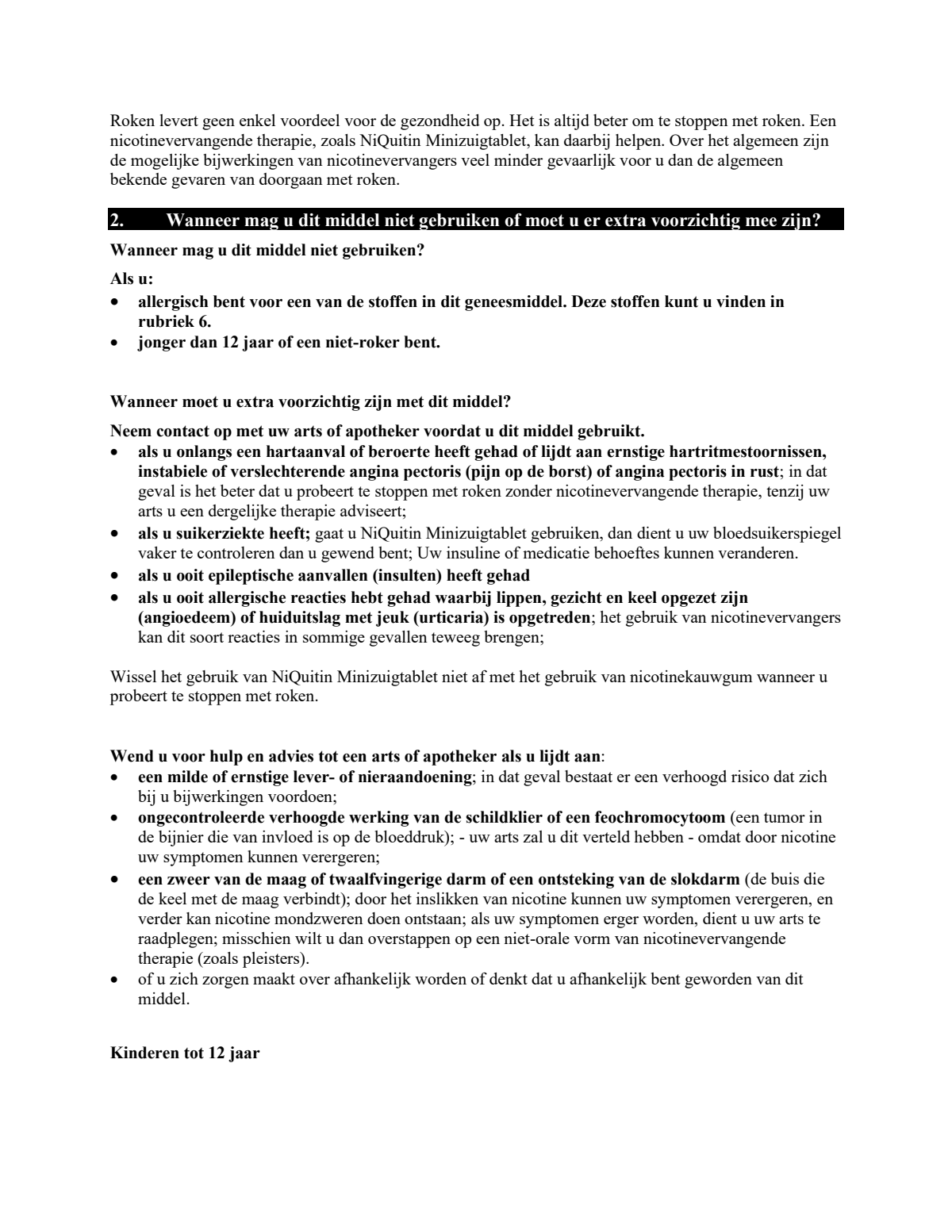 Minizuigtabletten 4mg afbeelding van document #2, leaflet