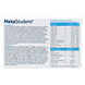 Metagenics MetaStudent Tabletten 60TB Achterkant verpakking Metagenics MetaStudent Tabletten 60TB Achterkant verpakking