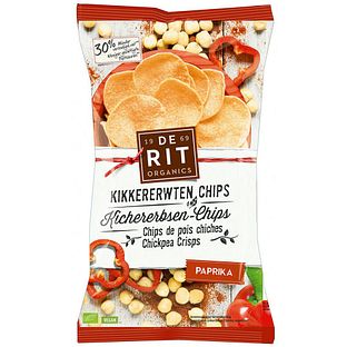 De Rit Kikkererwten Chips Paprika 75GR