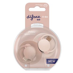 Difrax LOVI Prime Pacifier 0-6 Months - Nude/Blush 2ST Difrax LOVI Prime Pacifier 0-6 Months - Nude/Blush 2ST