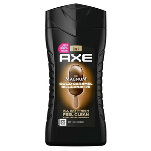 Axe Magnum Gold Caramel Billionaire 3-in-1 Showergel 250ML Axe Magnum Gold Caramel Billionaire 3-in-1 Showergel 250ML