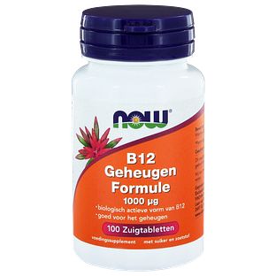 NOW B12 Geheugen Formule 1000mcg Zuigtabletten 100ST