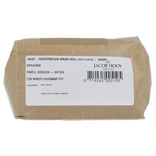 Jacob Hooy Mosterdzaad Bruin Heel 500GR