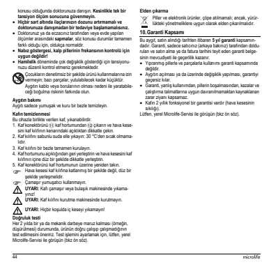 Microlife BP Bloeddrukmeter B3 Comfort PC afbeelding van document #46, instructions