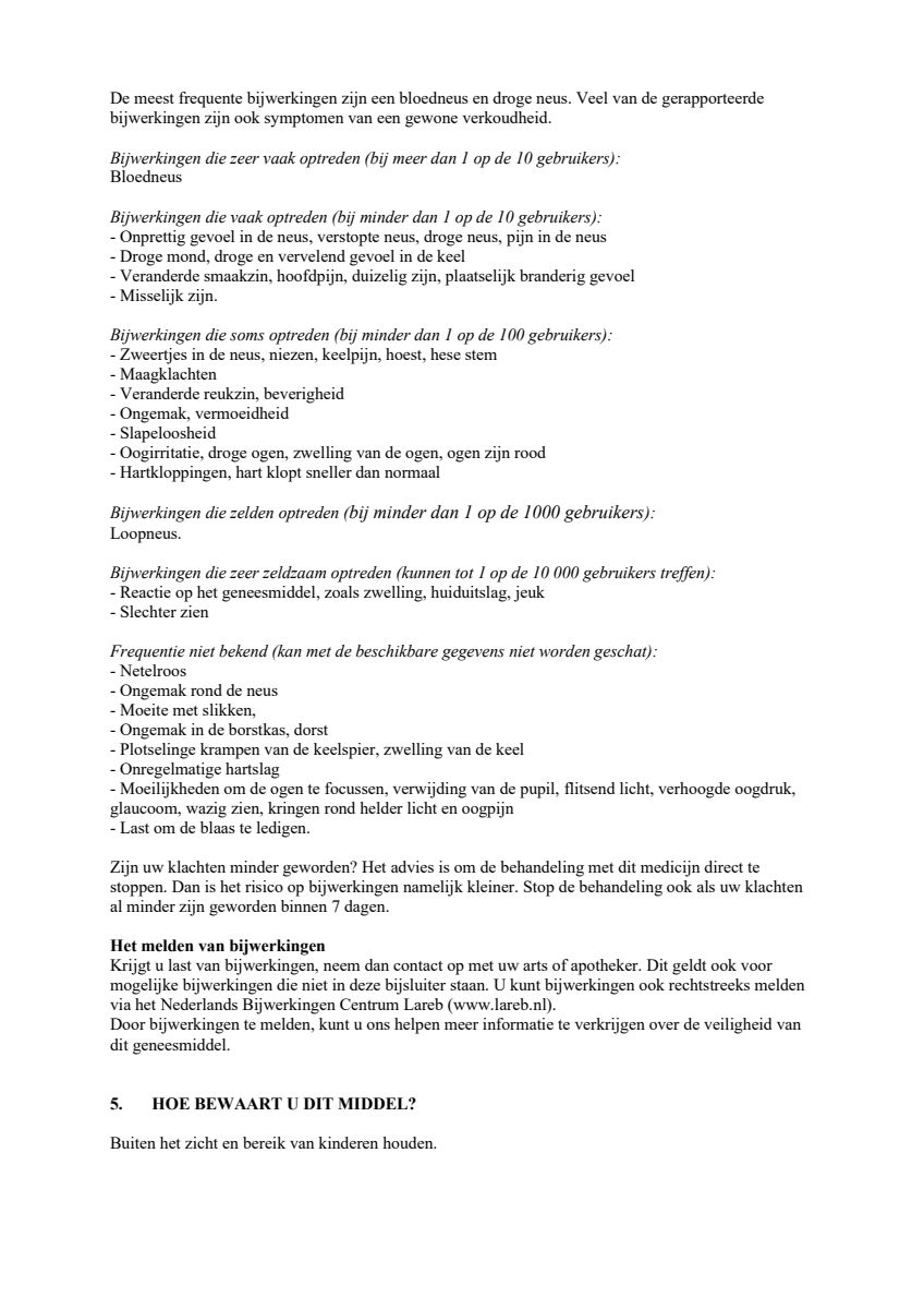 Duo Xylometazoline HCl Ipratropium Br, 0,5/0,6 mg/ml Neusspray bij een verstopte neus en loopneus afbeelding van document #13, leaflet