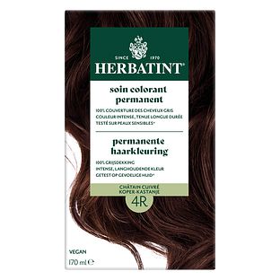 Herbatint Permanente Haarkleuring 4R Koper Kastanje 170ML