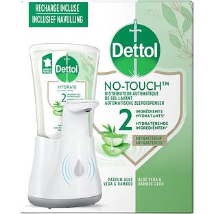 Dettol No-Touch Aloë Vera Automatische Zeepdispenser 1ST Dettol No-Touch Aloë Vera Automatische Zeepdispenser 1ST