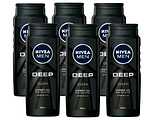Nivea Men Deep Clean Shower Gel Voordeelverpakking 6x500ML