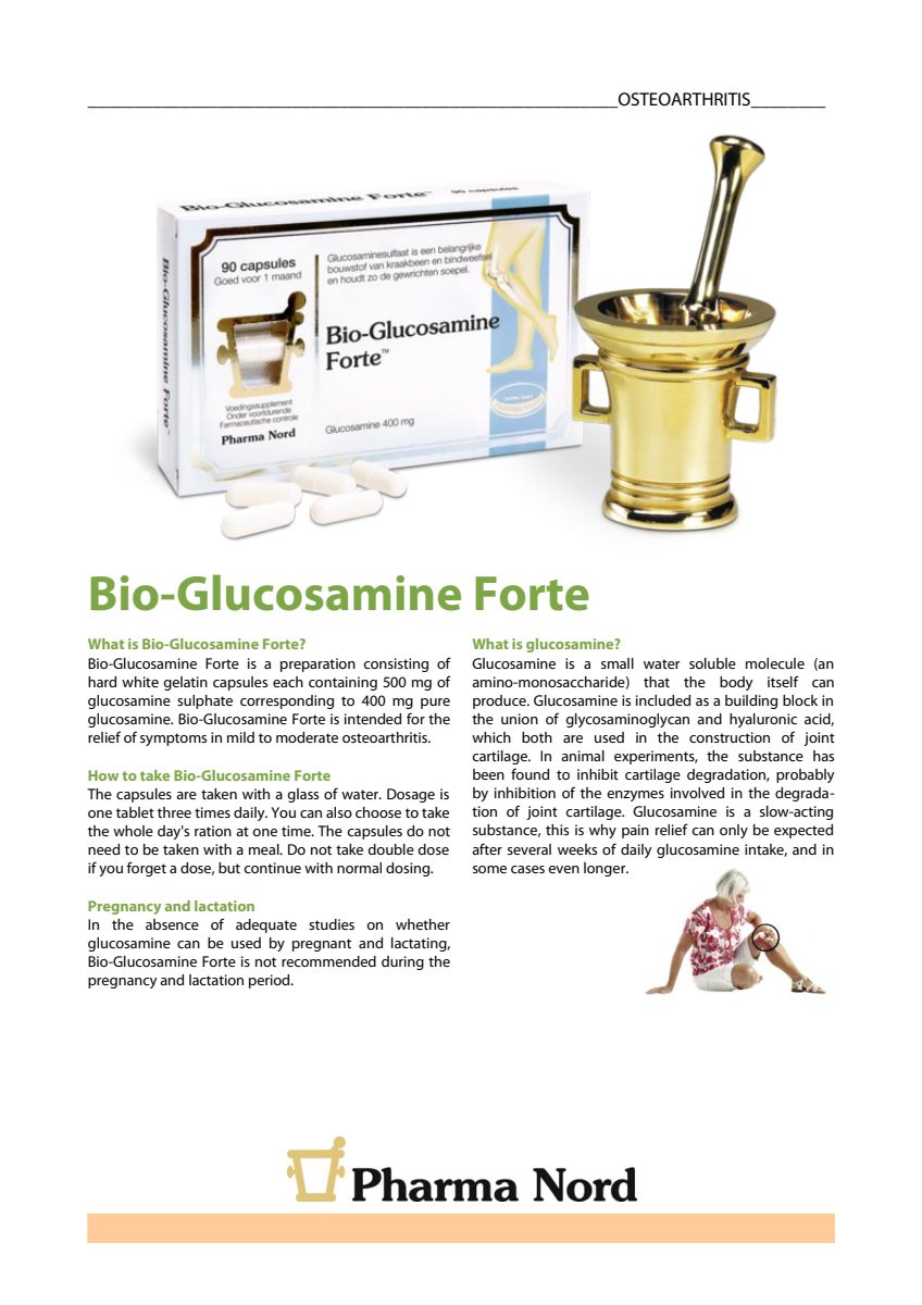 Bio-Glucosamine Forte 1200 mg Capsules afbeelding van document #1, info_folder