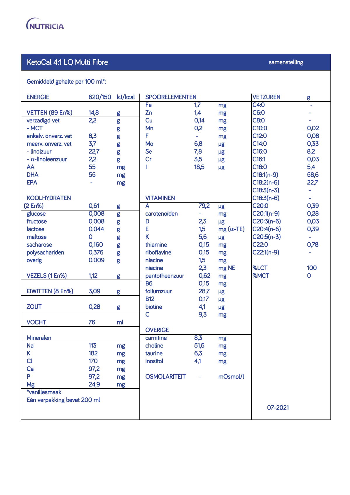 KetoCal 4:1 LQ Multi Fibre Vanille afbeelding van document #1, info_folder