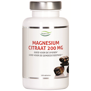 Nutrivian Magnesium Citraat 200mg Tabletten 100TB