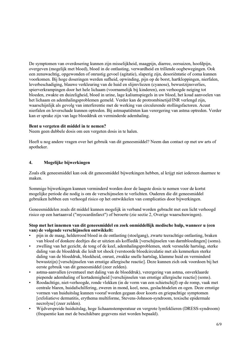 Ibuprofen (als Lysine) Sanias 400mg Tabletten afbeelding van document #6, leaflet