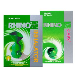 Rhino Caps Rhino Inhalator en Caps Combiset 2 Stuks