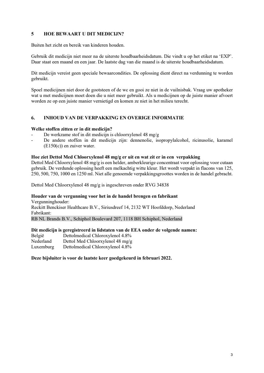 Chloorxylenol 48mg afbeelding van document #3, leaflet
