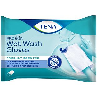 TENA Wet Wash Glove Freshly Scented 5ST