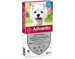 Advantix Hond 100/500 (4-10kg) Spot-on Solution Pipetten 4ST