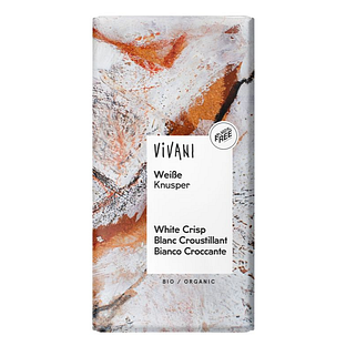 Vivani White Crisp Chocolade Reep 80GR Vivani White Crisp Chocolade Reep 80GR