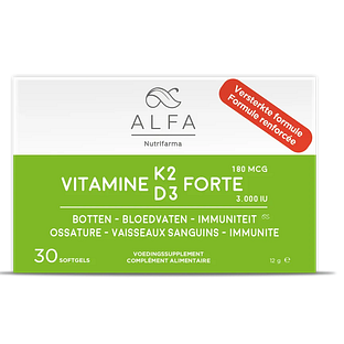 Alfa Vitamine K2 & D3 Forte Softgels 30SG