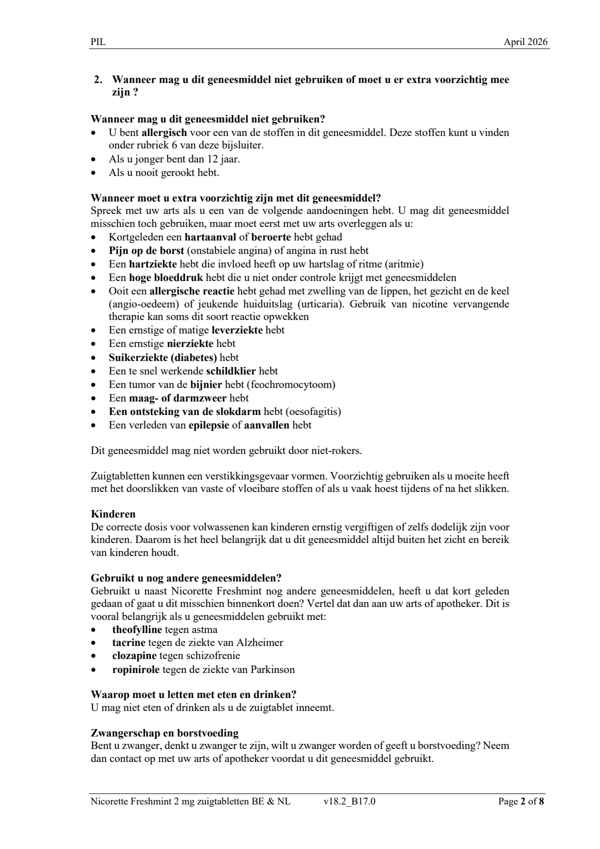 Freshmint 2mg Zuigtabletten afbeelding van document #2, leaflet