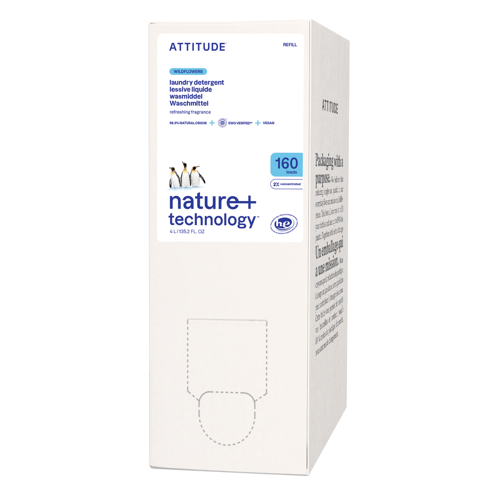 Attitude Laundry Detergent Wildflowers Navul