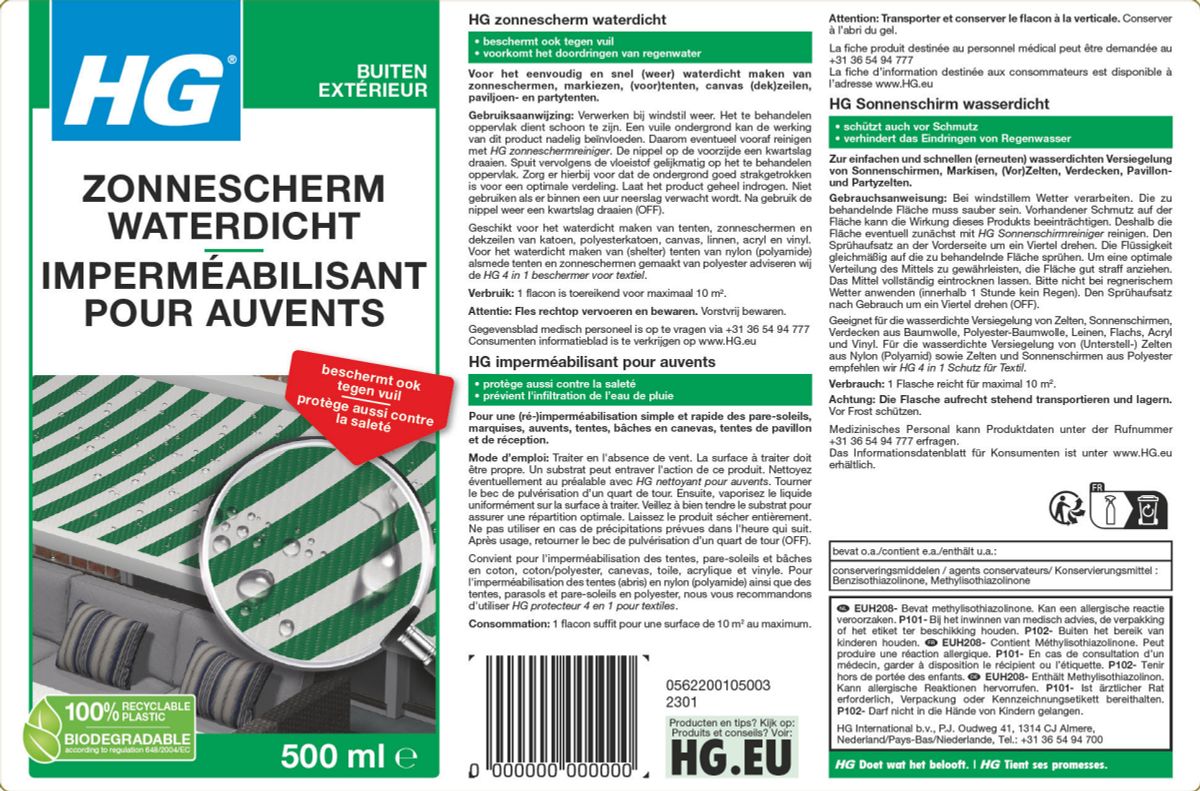 Buiten Zonnescherm Waterdicht afbeelding van document #1, label
