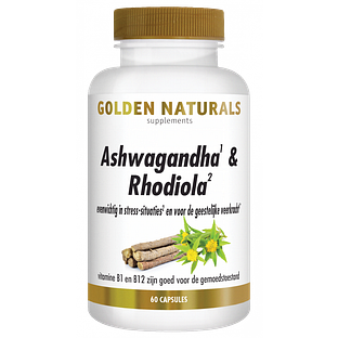 Golden Naturals Ashwagandha & Rhodiola Complex Capsules 60VCP