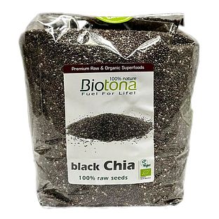 Biotona Black Chia Raw Seeds 1KG