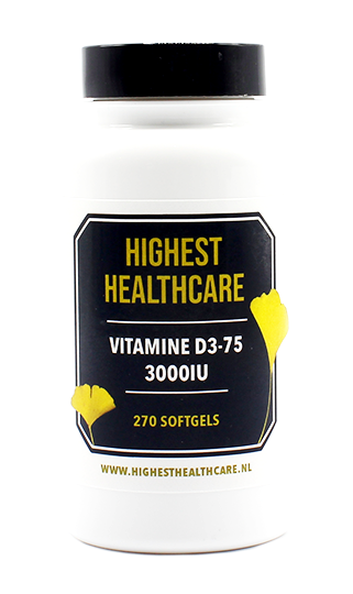 Highest Healthcare Vitamine D3-75 3000IU Softgels 270CP