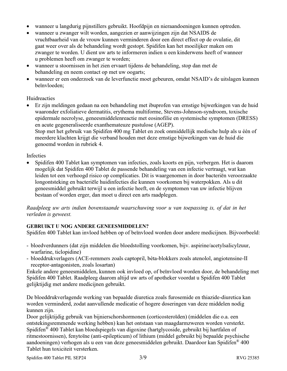 400 Tablet afbeelding van document #3, leaflet