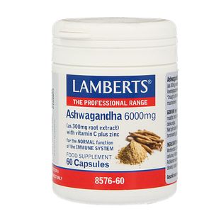 Lamberts Ashwagandha 6000mg Capsules 60CP Lamberts Ashwagandha 6000mg Capsules 60CP