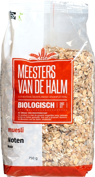 De Halm Muesli Noten Biologisch afbeelding