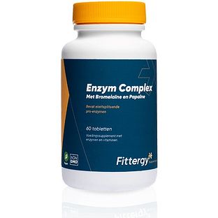 Fittergy Enzym Complex met Bromelaïne en Papaïne Tabletten 60TB