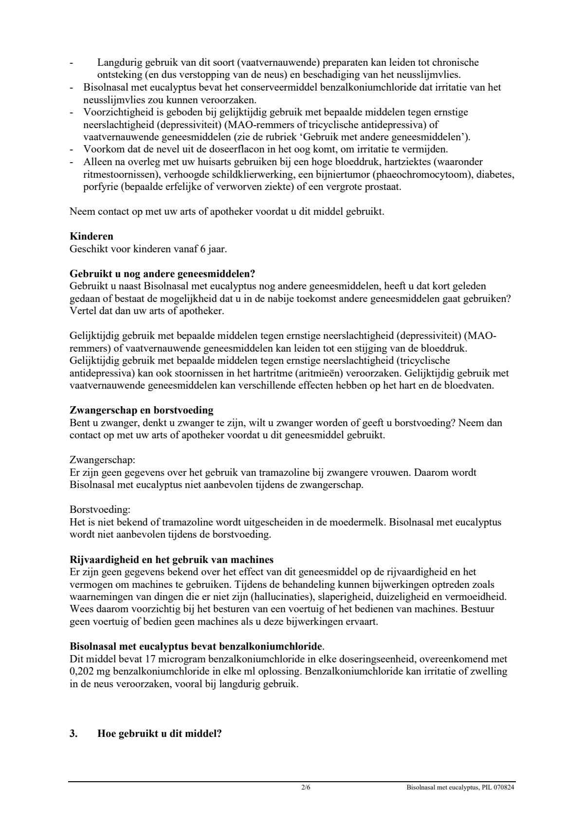 Neusspray Eucalyptus afbeelding van document #2, leaflet