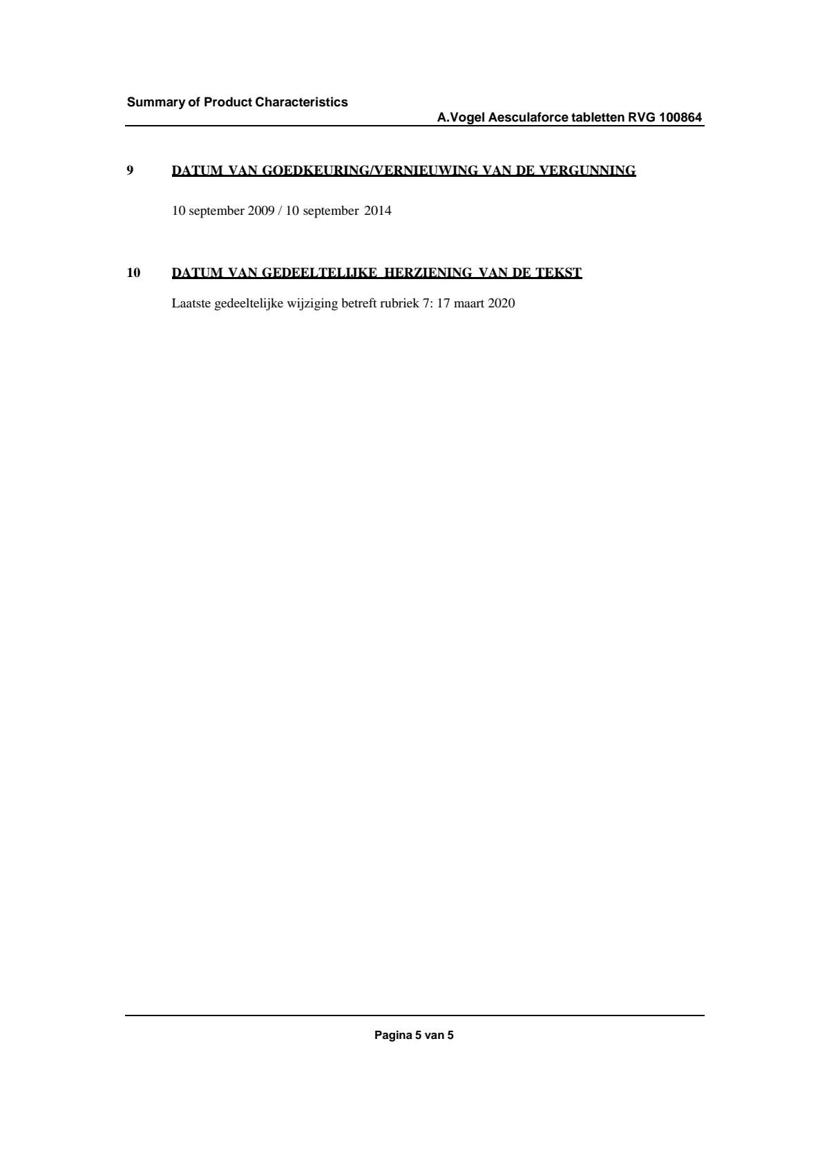 Aesculaforce Tabletten afbeelding van document #5, leaflet