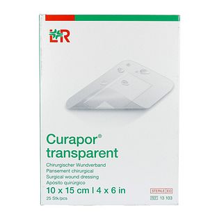 Lohmann & Rauscher Curapor Transparent Wondverband 10x15cm 25ST