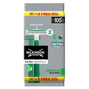 Wilkinson Extra Essential 2 Wegwerpmesjes 15ST Wilkinson Extra Essential 2 Wegwerpmesjes 15ST