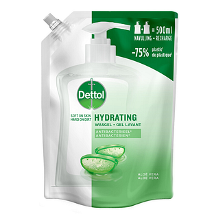 Dettol Refill Handzeep Hydrating Aloe Vera 500ML