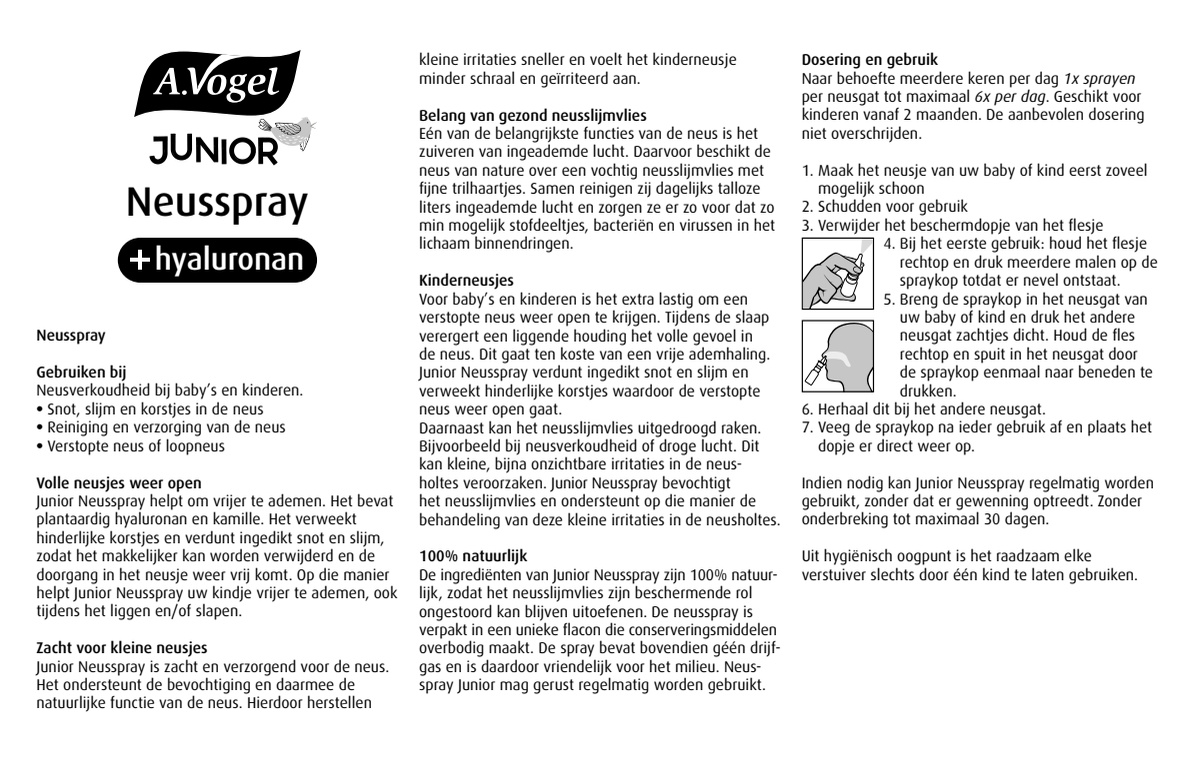 Junior Neusspray afbeelding van document #1, instructions