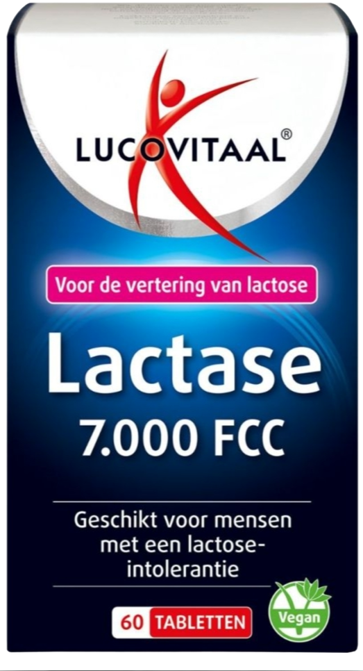 Lucovitaal Lactase 7.000 FCC Tabletten 60TB