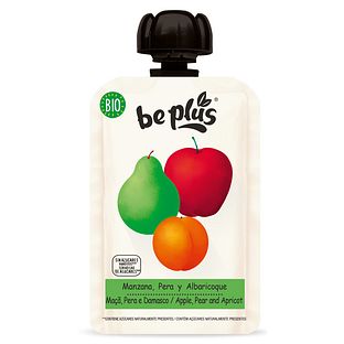Be Plus Knijpfruit Apple Pear & Apricot 100GR Be Plus Knijpfruit Apple Pear & Apricot 100GR