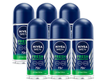 Nivea Men Fresh Sensation Antbacterial Deoroller Voordeelverpakking 6x50ML