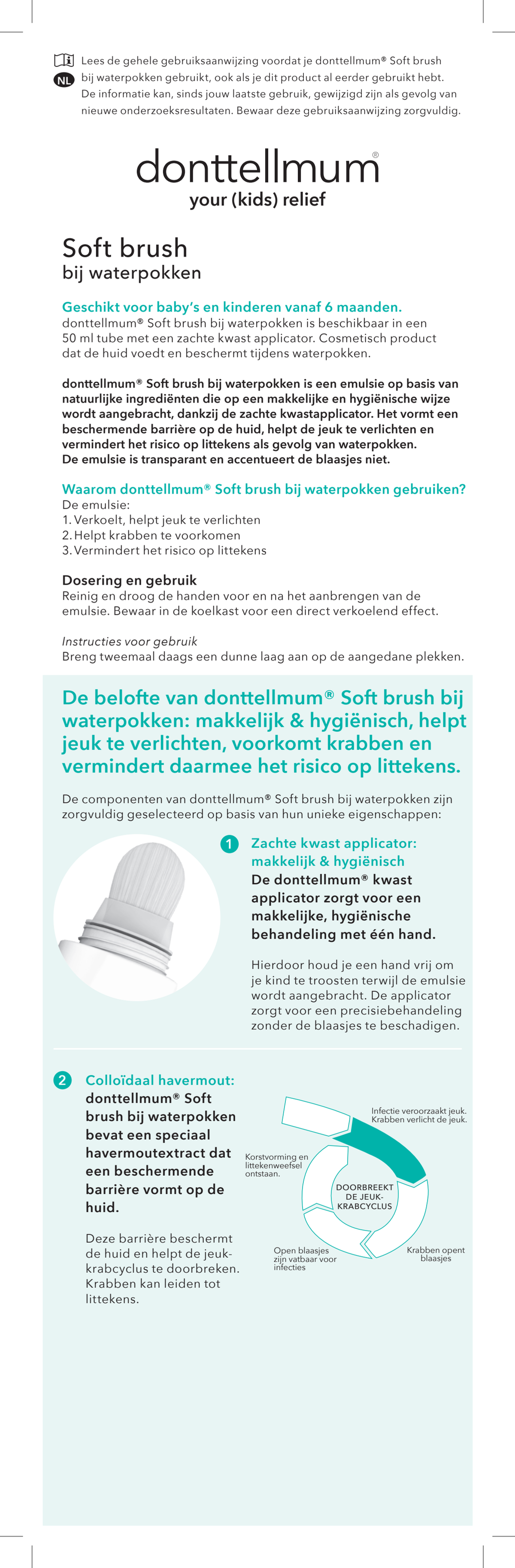 Soft Brush bij Waterpokken afbeelding van document #1, instructions