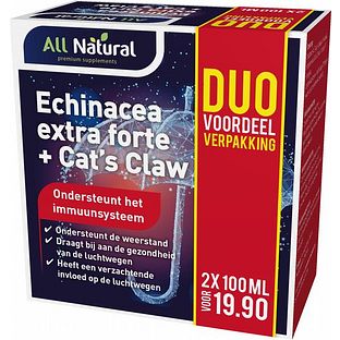 All Natural Echinacea Extra Forte & Cats Claw Duoset 200ML
