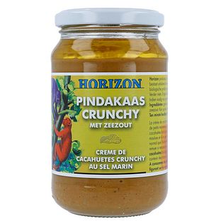 Horizon Pindakaas Crunchy Met Zeezout 350GR Horizon Pindakaas Crunchy Met Zeezout 350GR