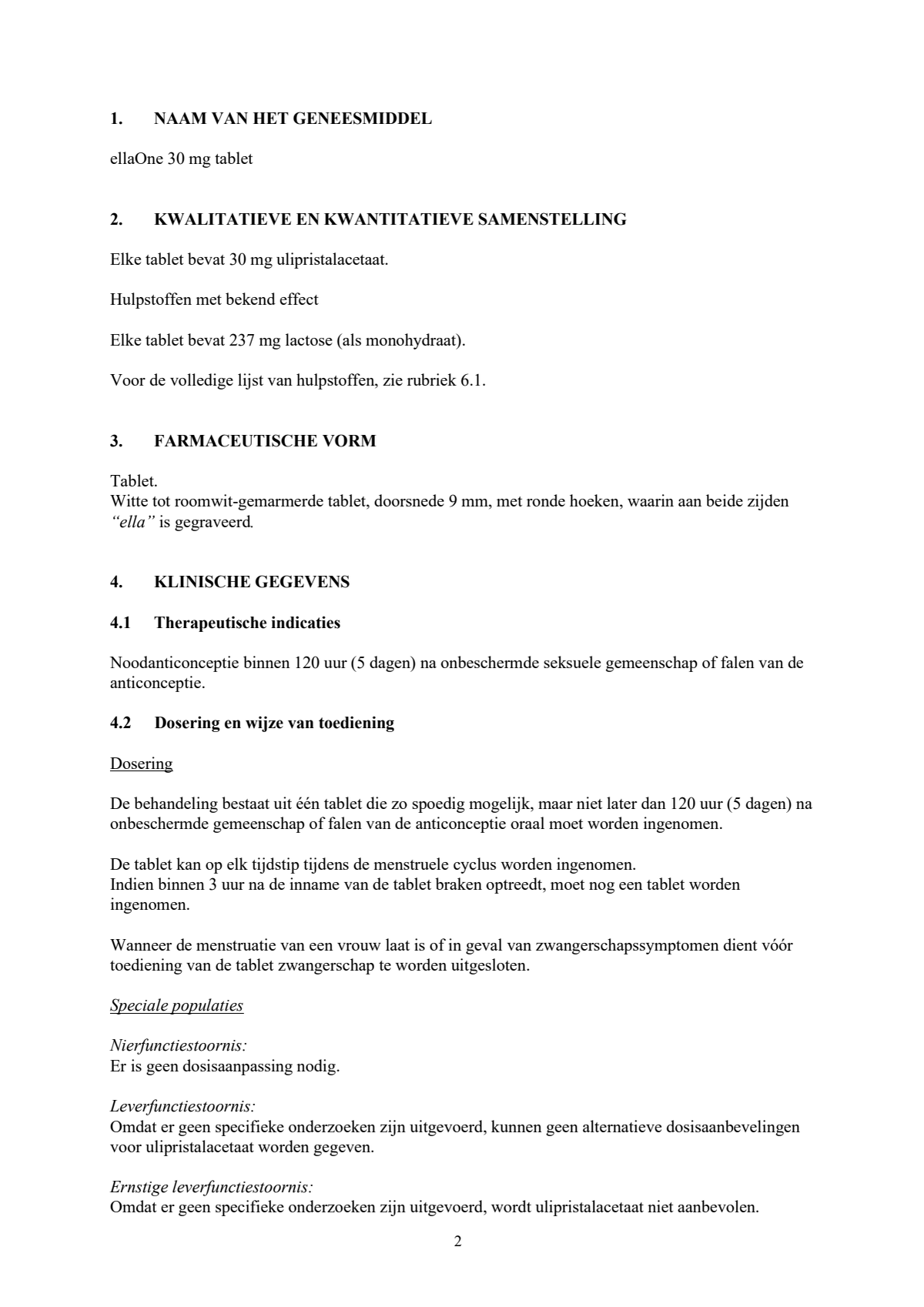 Noodanticonceptie Tablet afbeelding van document #2, leaflet
