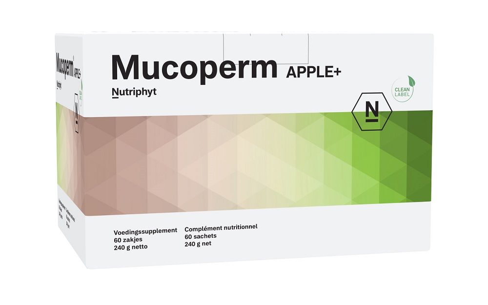 Nutriphyt Mucoperm Apple+ Zakjes 60ST