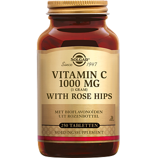 Solgar Vitamine C with Rose Hips (Rozenbottel) 1000 mg Tabletten 250TB